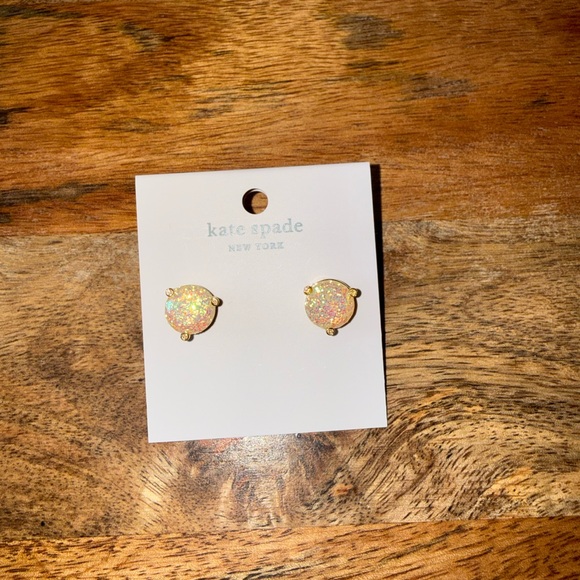 Brand new kate spade opal glitter earrings - Picture 8 of 9